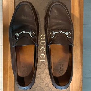 Gucci Leather Horsebit Driver